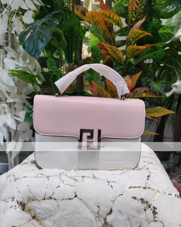 Elegant Ladies Handbag – Two-Tone Crossbody & Shoulder Bag (Pink & Purple Variants) | MyBagHouse Pakistan