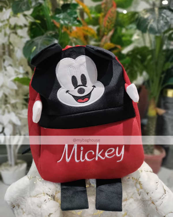 Mickey Mouse Kids Backpack – Soft Plush Cartoon School Bag | MyBagHouse Pakistan