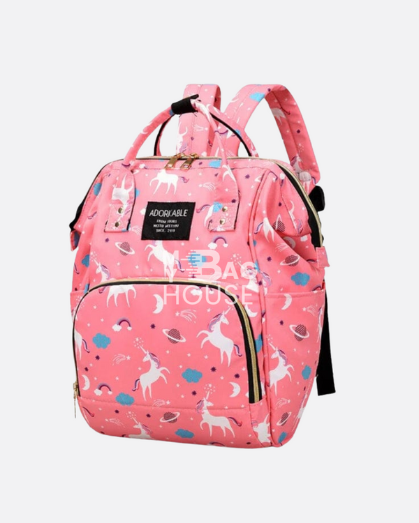 LEQUEEN Baby Diaper Bag – Insulated Bottle Pockets & Waterproof Design