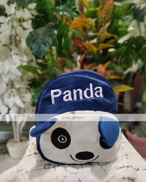 🐼 Panda Plush Kids Backpack – Cute & Soft Cartoon School Bag