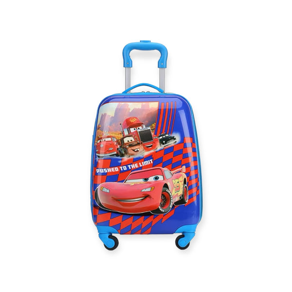 Car Character Trolley Bags for Kids – Strong ABS+PC Suitcase (16" & 20") with Fun Designs