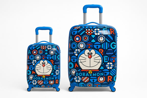 Doraemon Character Trolley Bags for Kids – Strong ABS+PC Suitcase (16" & 20") with Fun Designs