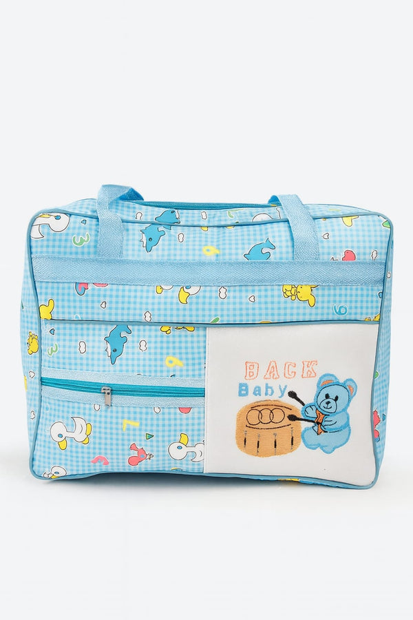 Baby Diaper Bag – Multi-Pocket Travel Mummy Bag with Cute Teddy Design (3 Colors)